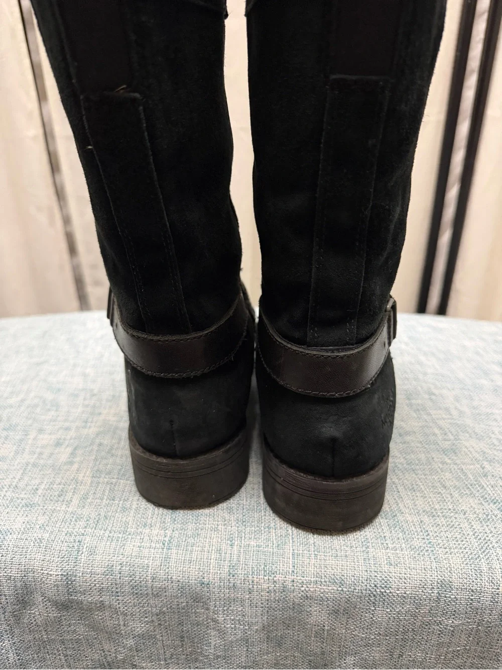 The North Face Black Suede Knee-High Winter Boots